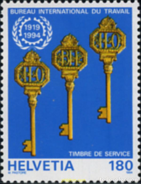 Briefmarken: 128950 MNH SUIZA. Oficina Internacional del Trabajo 1994 75 ANIVERSARIO DE LA OFICINA INTERNACIONAL