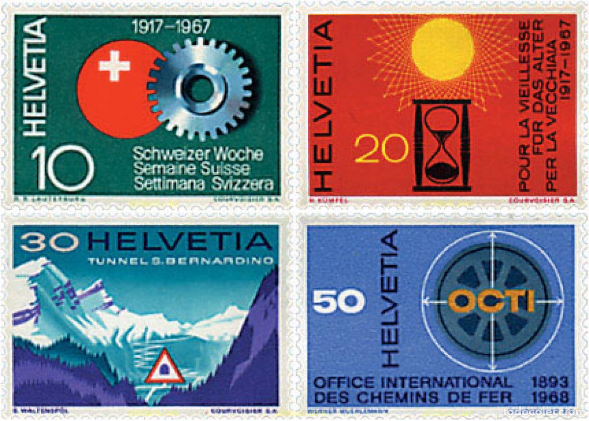 Stamps: 59020 MNH SUIZA 1967 SERIE DE PROPAGANDA