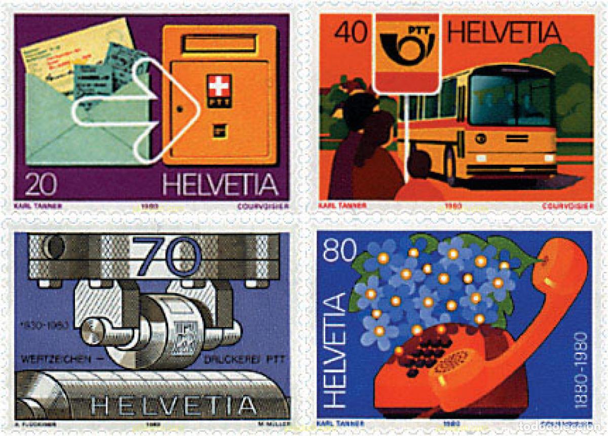 Stamps: 41166 MNH SUIZA 1980 SERVICIO POSTAL
