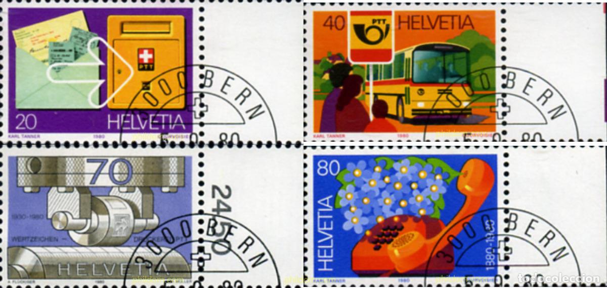 Stamps: 240276 USED SUIZA 1980 SERVICIO POSTAL