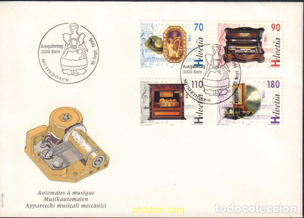 Sellos: 408058 MNH SUIZA 1996 CAJAS DE MUSICA