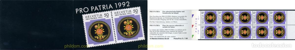 Sellos: 133321 MNH SUIZA 1992 PRO PATRIA. ARTE POPULAR EN SUIZA