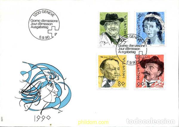 Sellos: 281977 MNH SUIZA 1990 POETAS Y PINTORES