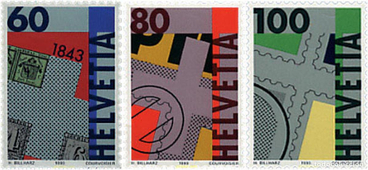 Sellos: 128758 MNH SUIZA 1993 150 ANIVERSARIO DEL CORREO SUIZO