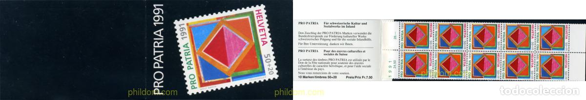 Sellos: 133313 MNH SUIZA 1991 PRO PATRIA. 700 A&Ntilde;OS DE ARTE Y CULTURA