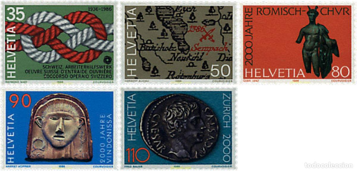 Sellos: 128684 MNH SUIZA 1986 ANIVERSARIOS