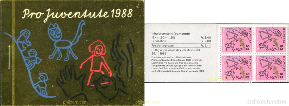 Sellos: 2895 MNH SUIZA 1988 PRO INFANCIA