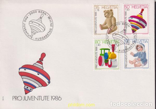 Sellos: 408147 MNH SUIZA 1986 PRO JUVENTUD. JUGUETES
