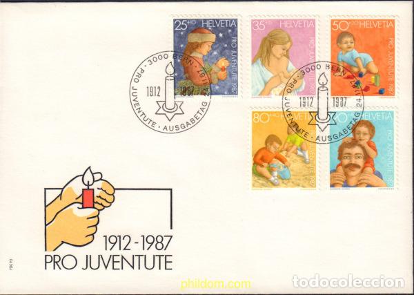Sellos: 408143 MNH SUIZA 1987 PRO JUVENTUD. NAVIDAD