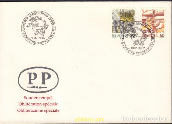 Sellos: 579532 MNH SUIZA 1987 EL TRANSPORTE POSTAL A TRAVES DE LOS A&Ntilde;OS