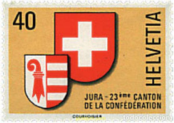 Sellos: 128506 MNH SUIZA 1978 JURA. ESCUDO DE 23 CANTON DE LA CONFEDERACION