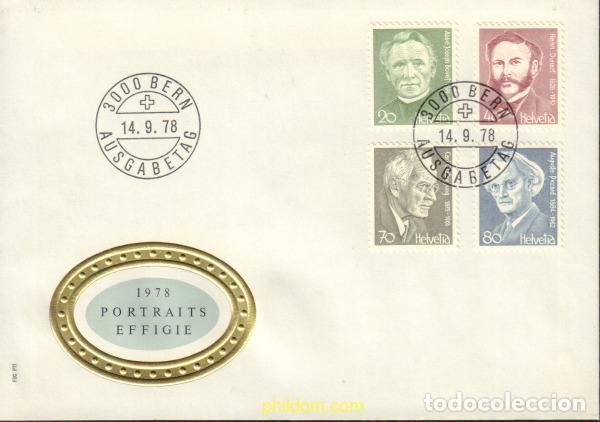 Sellos: 408272 MNH SUIZA 1978 PERSONAJES CELEBRES