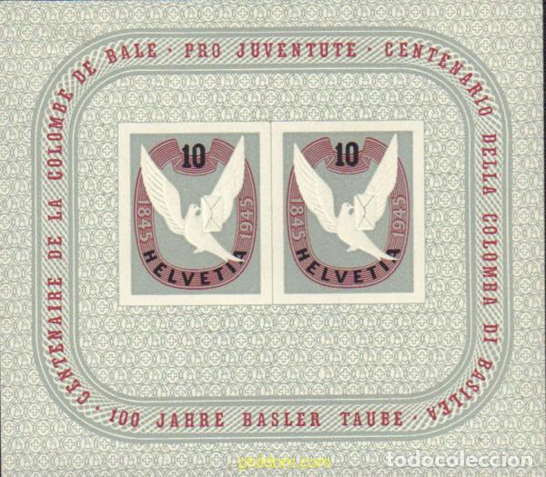 Sellos: 577402 HINGED SUIZA 1945 CENTENARIO DE LA PALOMA DE BASILEA