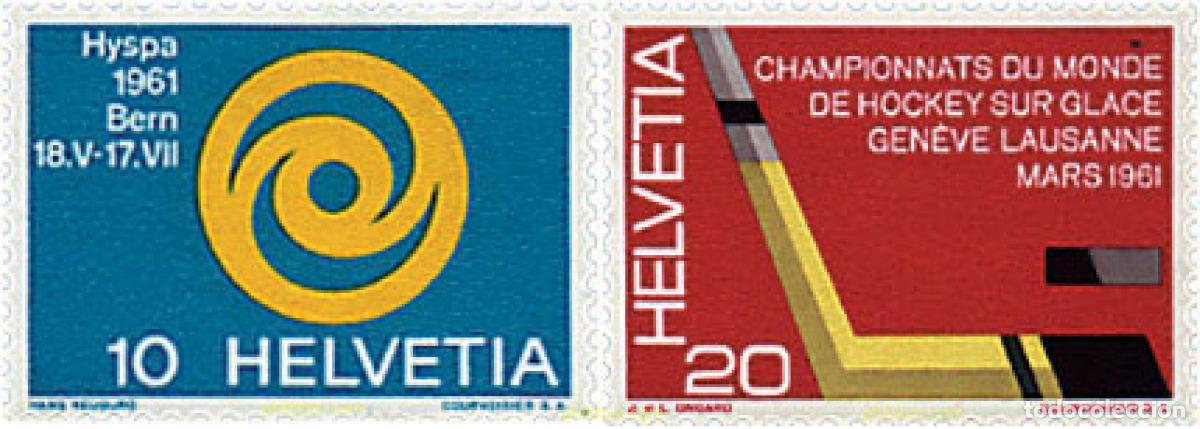 Sellos: 239486 HINGED SUIZA 1961 SERIE DE PROPAGANDA