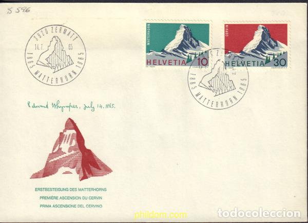 Sellos: 377088 MNH SUIZA 1965 CENTENARIO DE LA PRIMERA ASCENSION AL CERVINO