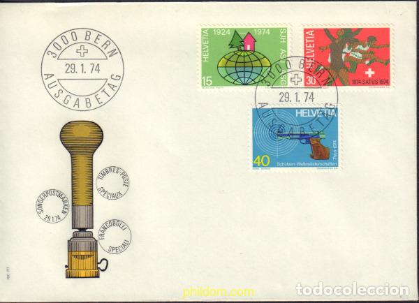 Sellos: 377097 MNH SUIZA 1974 COMMEMORACIONES DEPORTIVAS