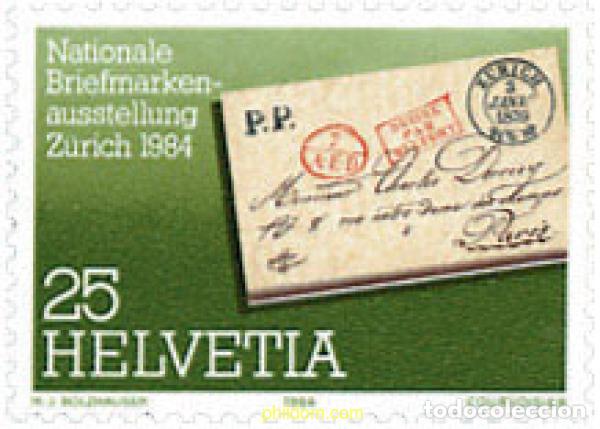 Sellos: 364567 MNH SUIZA 1984 ANIVERSARIOS VARIOS
