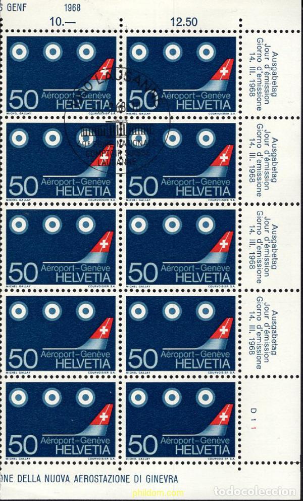 Sellos: 666638 USED SUIZA 1968 EUROPA CEPT. LLAVE DORADA Y SELLOS DE PROPAGANDA