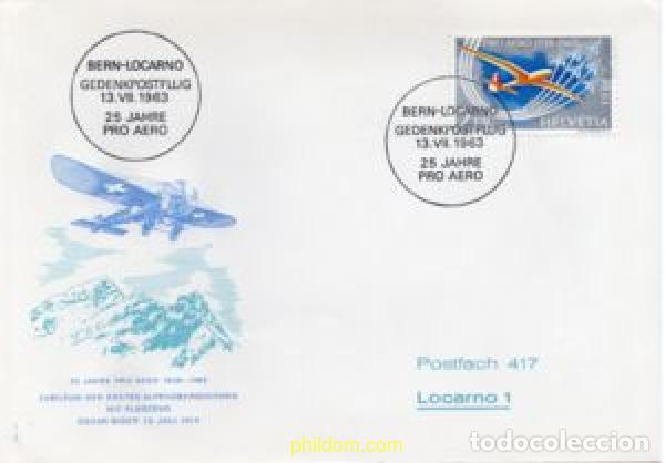 Sellos: 577144 MNH SUIZA 1963 50 ANIVERSARIO DE LA TRAVESIA AEREA DE LOS ALPES