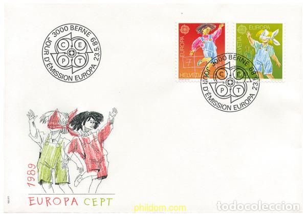 Sellos: 24207 MNH SUIZA 1989 EUROPA CEPT. JUEGOS INFANTILES