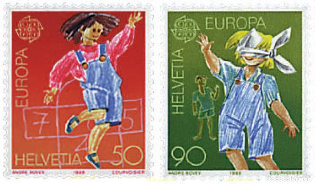 Sellos: 62755 MNH SUIZA 1989 EUROPA CEPT. JUEGOS INFANTILES
