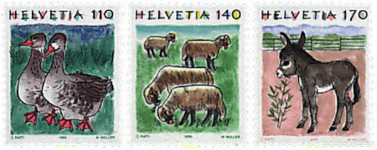 Sellos: 35938 MNH SUIZA 1995 ANIMALES