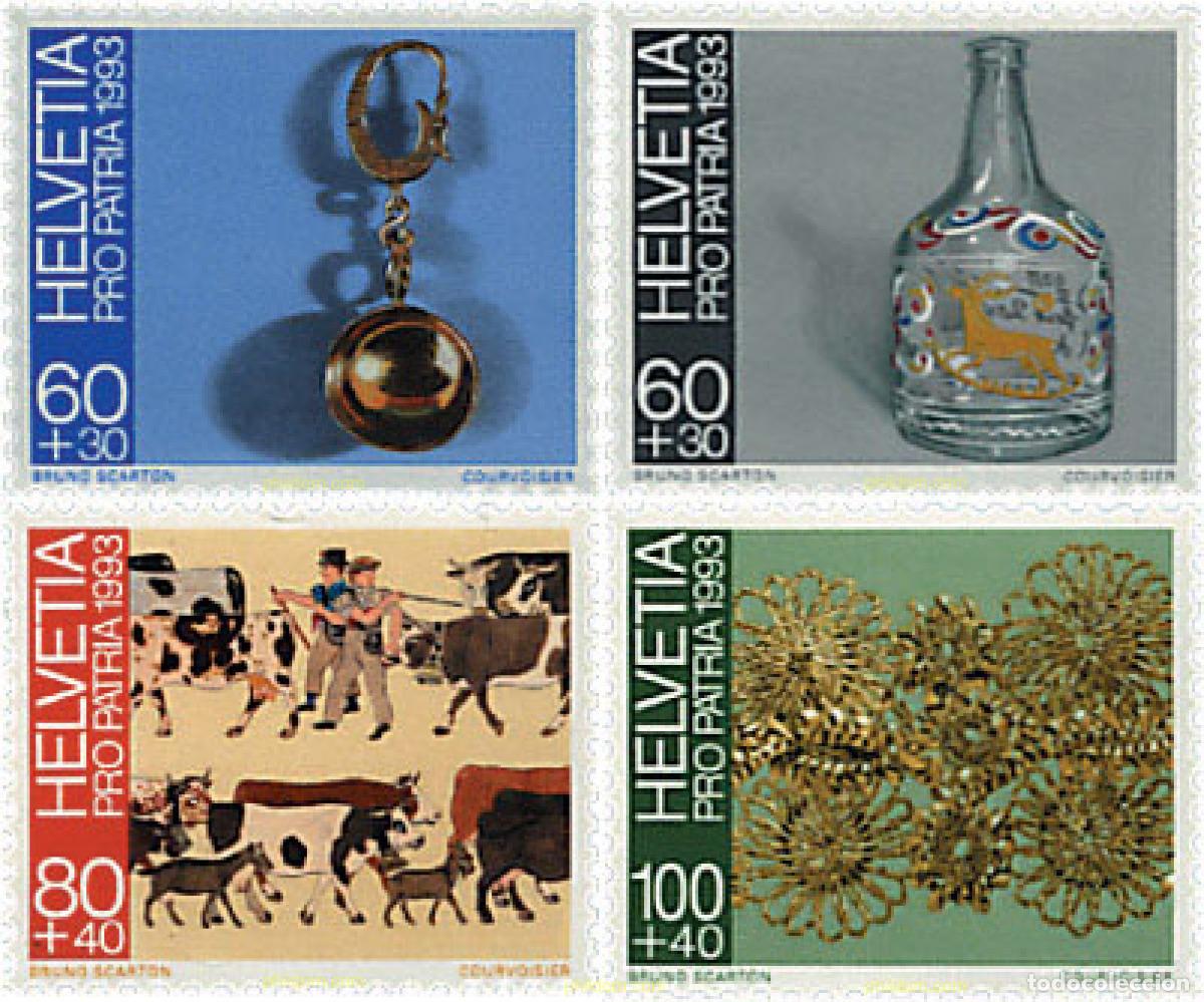 Sellos: 29551 MNH SUIZA 1993 PRO PATRIA. ARTE POPULAR EN SUIZA