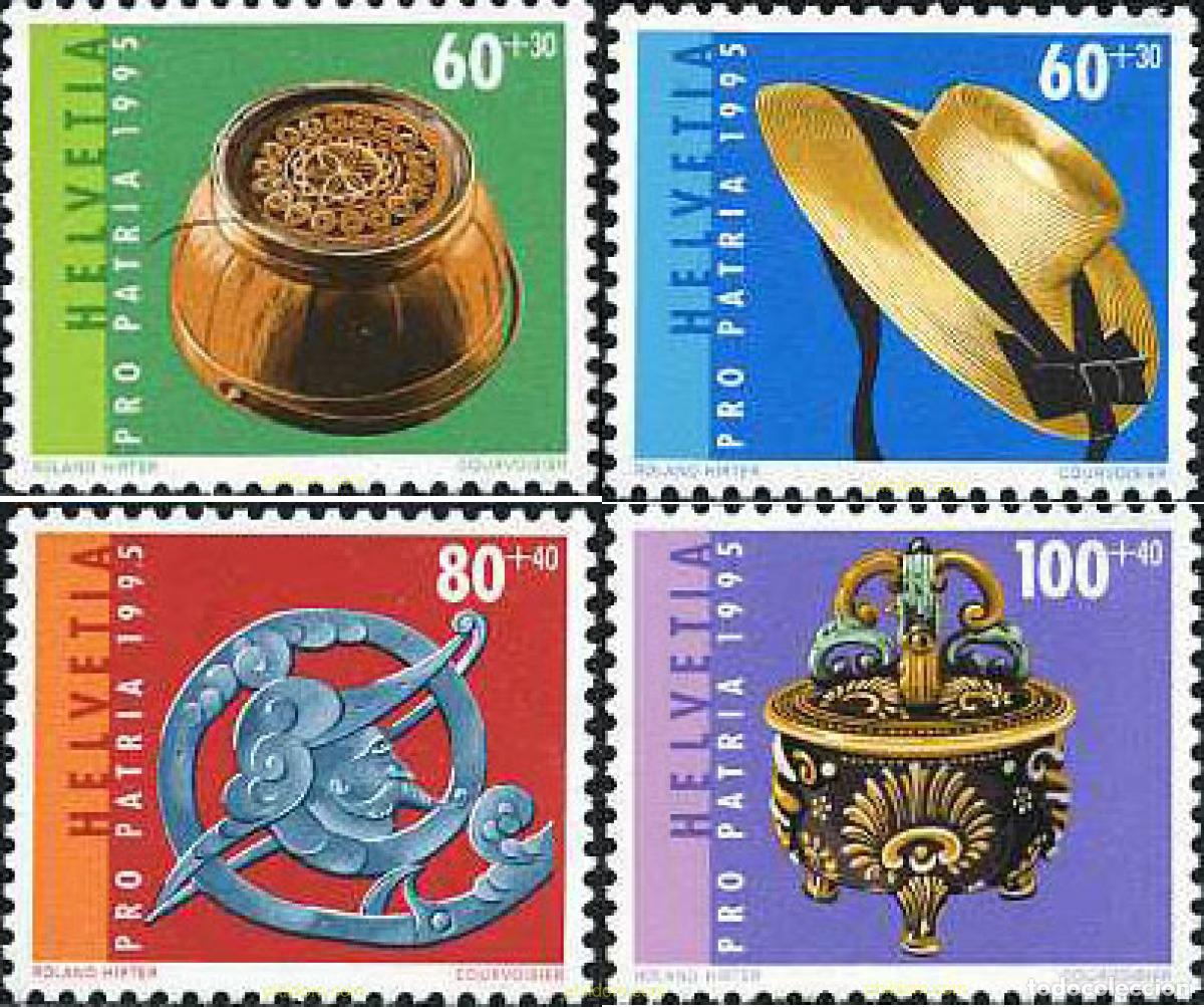 Sellos: 128769 MNH SUIZA 1995 PRO PATRIA. ARTE POPULAR EN SUIZA