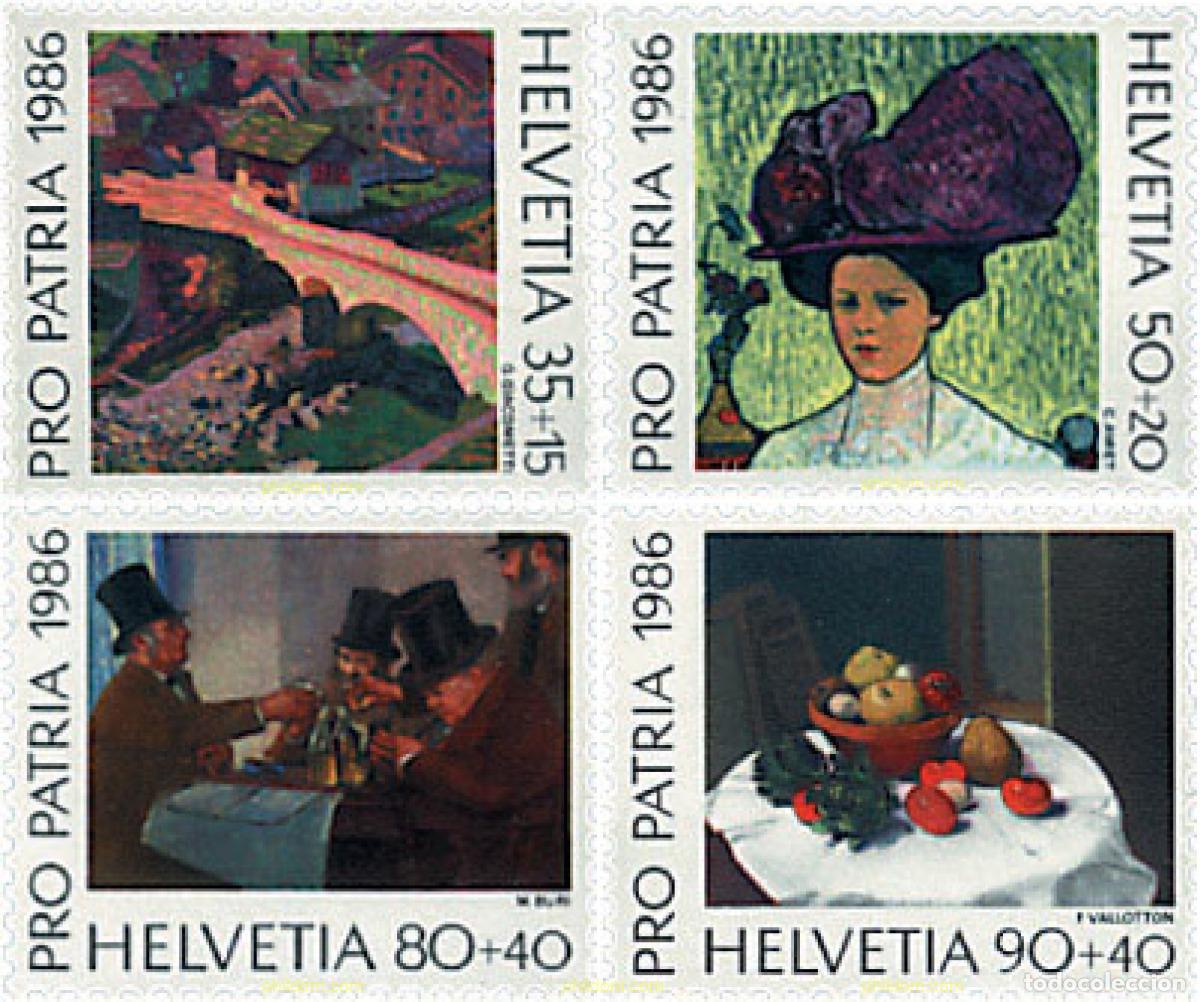 Sellos: 790194 HINGED SUIZA 1986 PRO PATRIA. TESOROS DE MUSEOS SUIZOS