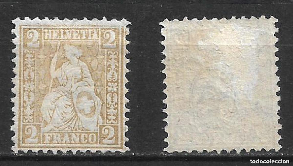 Sellos: suiza 1867 scott 52 * mh 2.50&euro;- 8/21
