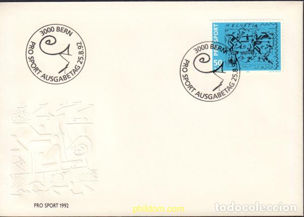 Sellos: 368998 MNH SUIZA 1992 DEPORTES