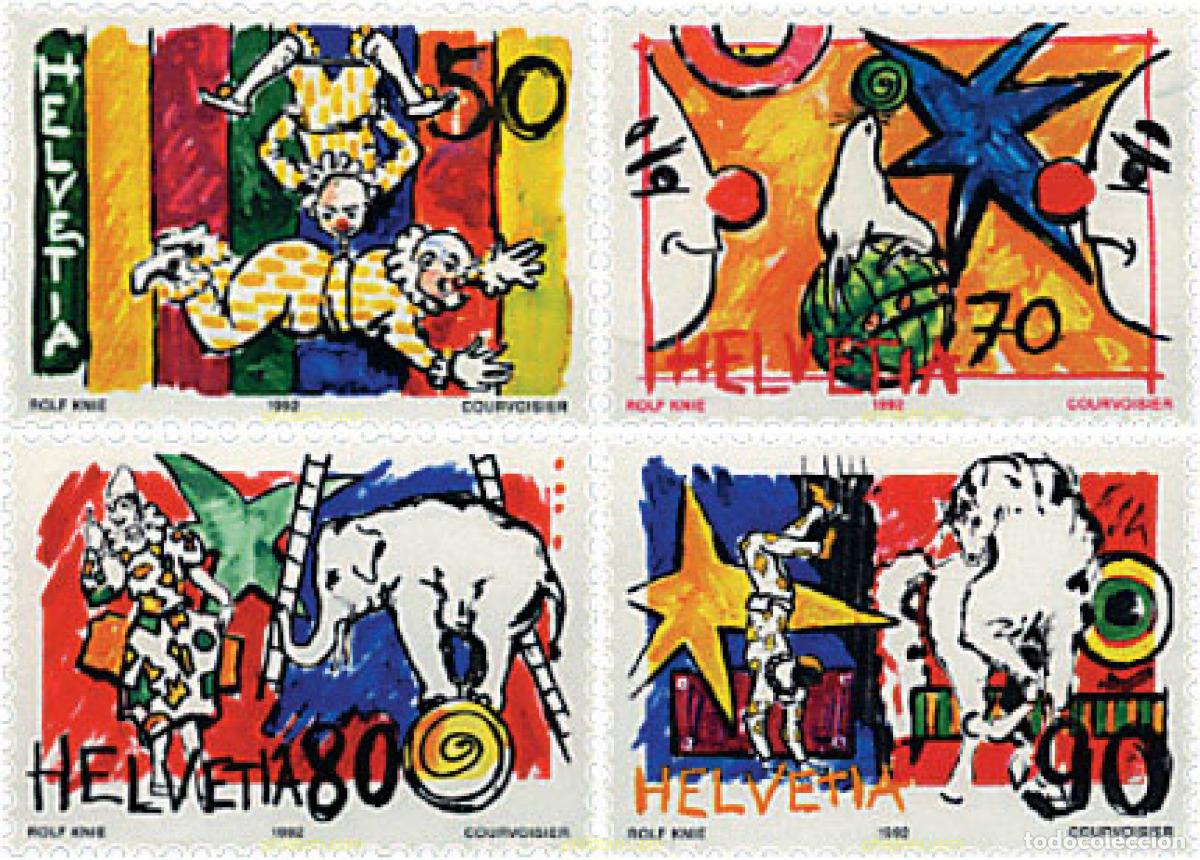 Sellos: 29550 MNH SUIZA 1992 EL MUNDO DEL CIRCO