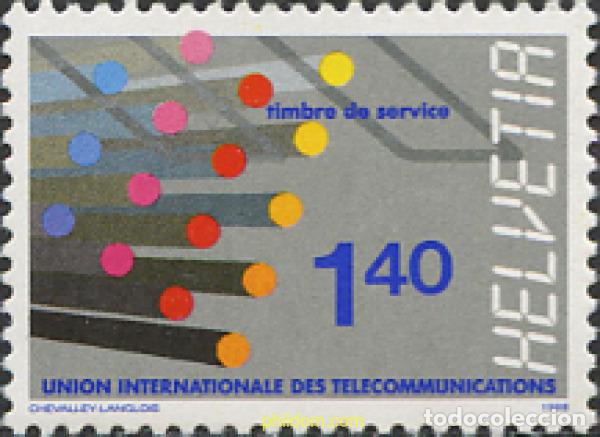 Sellos: 239435 MNH SUIZA. Uni&oacute;n Internacional de Telecomunicaciones 1988 UNION INTERNACIONAL DE TELECOMUNI