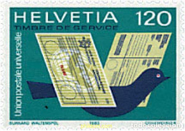 Sellos: 128955 MNH SUIZA. UPU 1983 UNION POSTAL UNIVERSAL