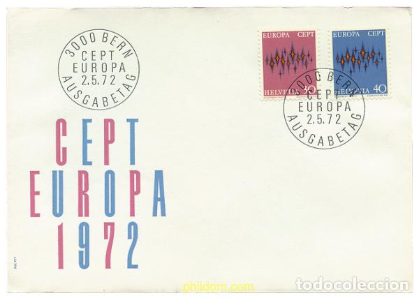 Sellos: 23680 MNH SUIZA 1972 EUROPA CEPT. COMUNICACIONES