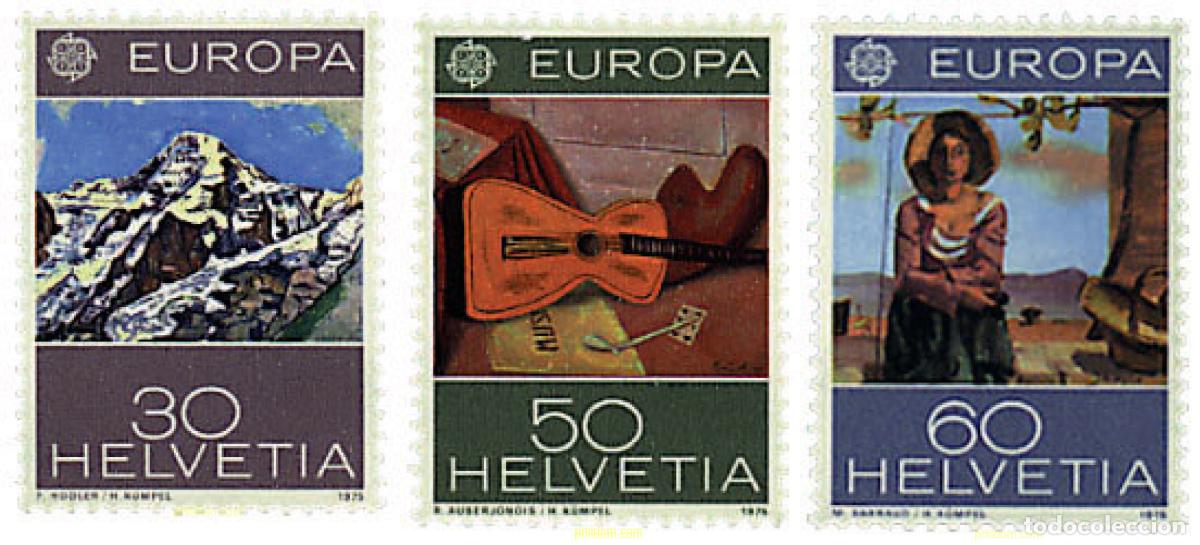 Sellos: 91342 MNH SUIZA 1975 EUROPA CEPT. PINTURAS