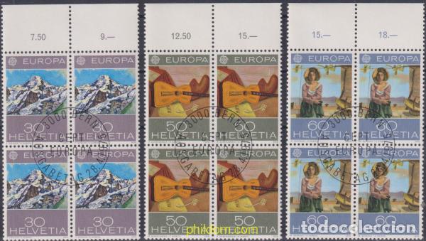 Sellos: 616152 USED SUIZA 1975 EUROPA CEPT. PINTURAS