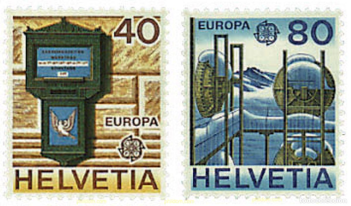 Sellos: 62397 MNH SUIZA 1979 EUROPA CEPT. COMUNICACIONES