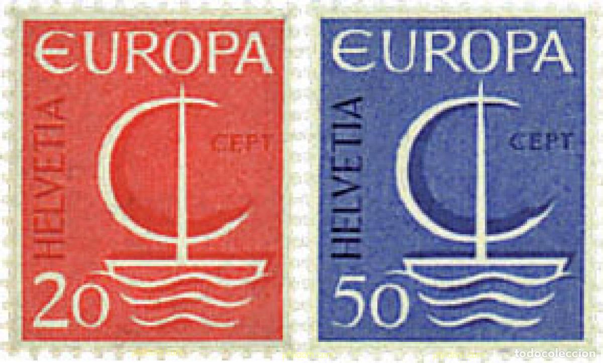 Sellos: 62114 MNH SUIZA 1966 EUROPA CEPT. NAVIO EUROPA