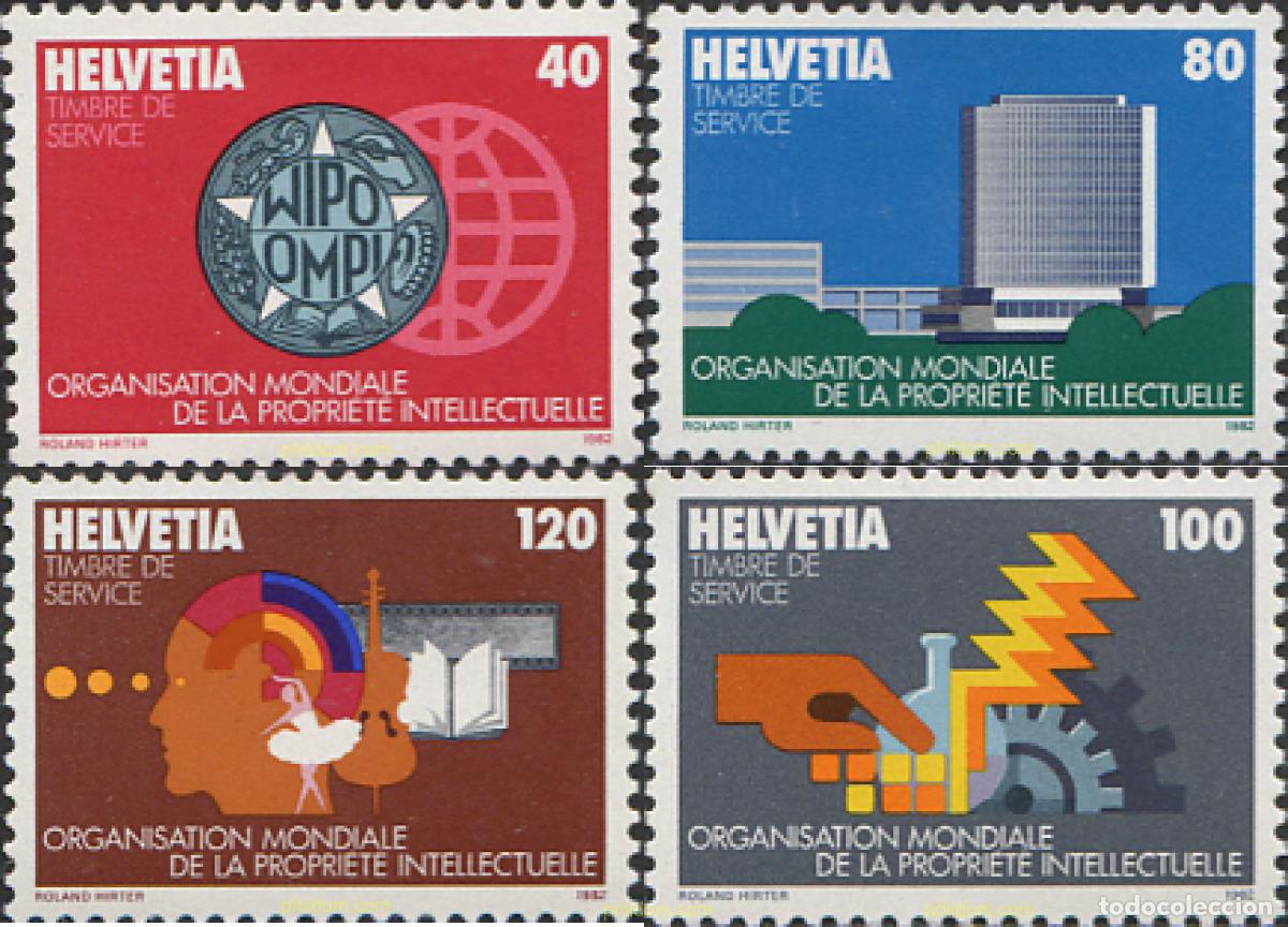Sellos: 239443 MNH SUIZA 1982 ORGANIZACION INTERNACIONAL DE LA PROPIEDAD INTELECTUAL