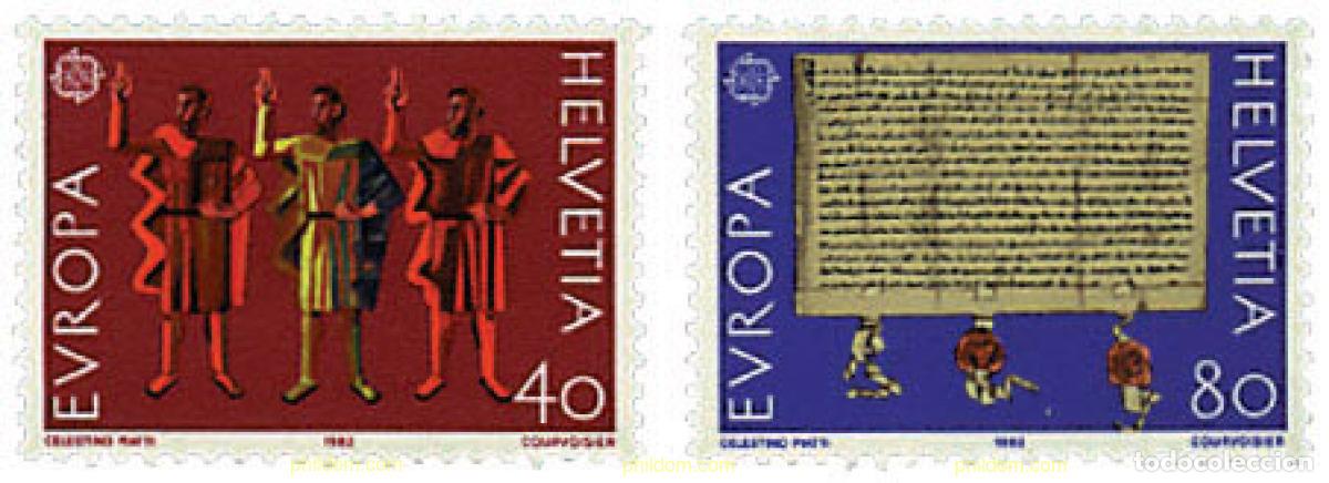 Sellos: 62504 MNH SUIZA 1982 EUROPA CEPT. HISTORIA