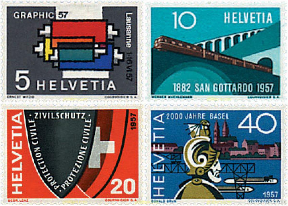 Selos: 59016 MNH SUIZA 1957 SERIE DE PROPAGANDA