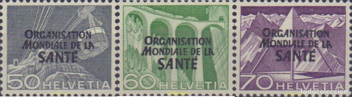Sellos: 370029 MNH SUIZA. Organizazi&oacute;n Mundial de la Salud 1948 SERIE BASICA