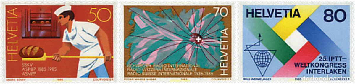 Sellos: 128683 MNH SUIZA 1985 ANIVERSARIOS Y ACONTECIMIENTOS