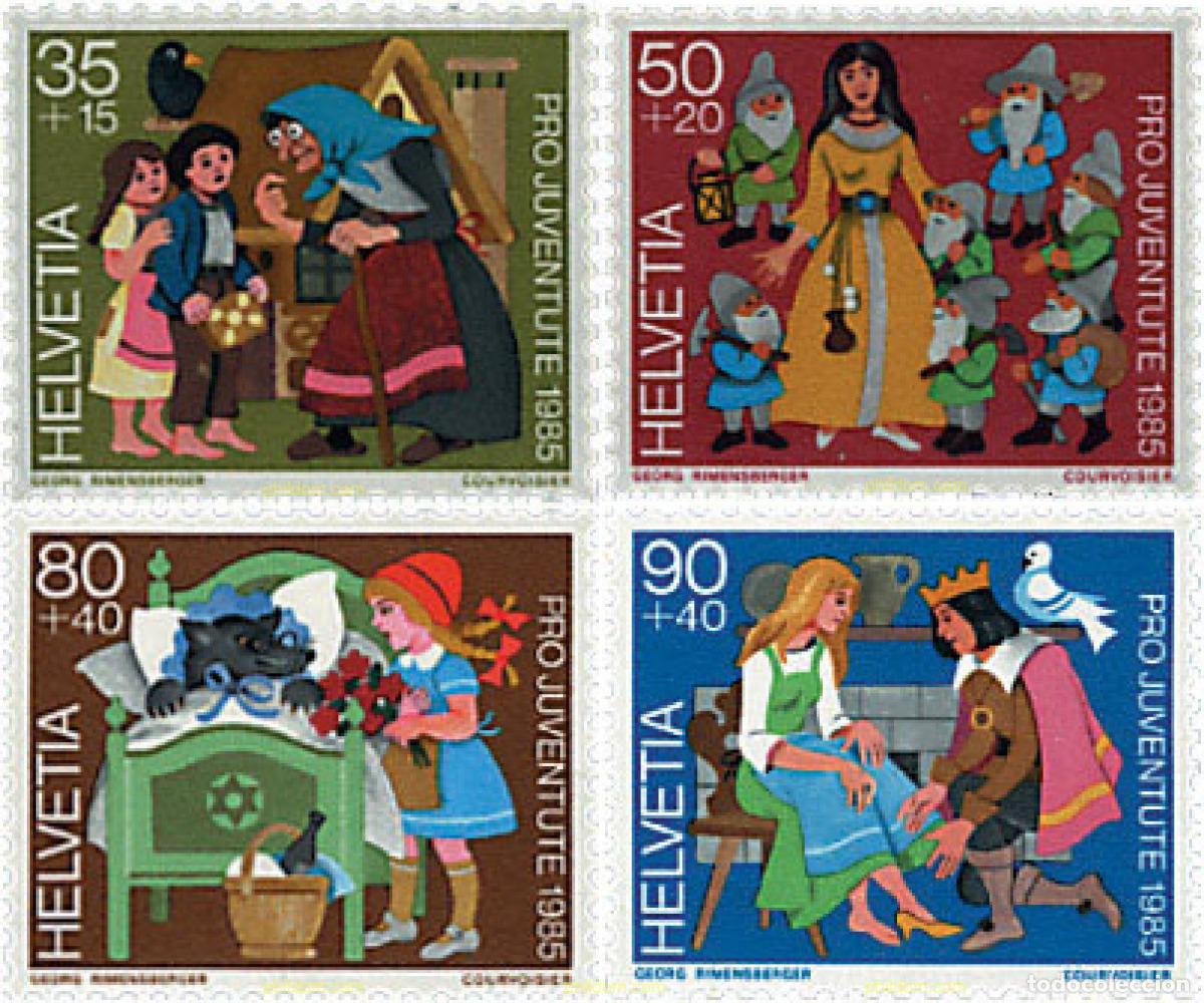 Sellos: 128713 MNH SUIZA 1985 PRO JUVENTUD. CUENTOS