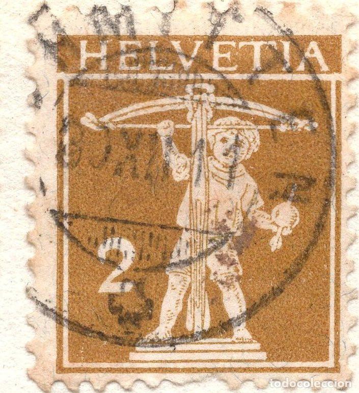 Sellos: SUIZA 1908 STAMP MICHEL CH 111