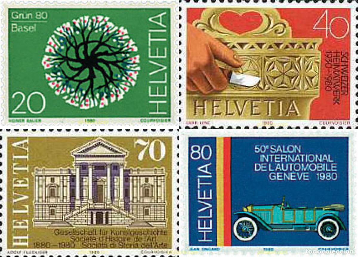 Sellos: 41165 MNH SUIZA 1980 ANIVERSARIOS