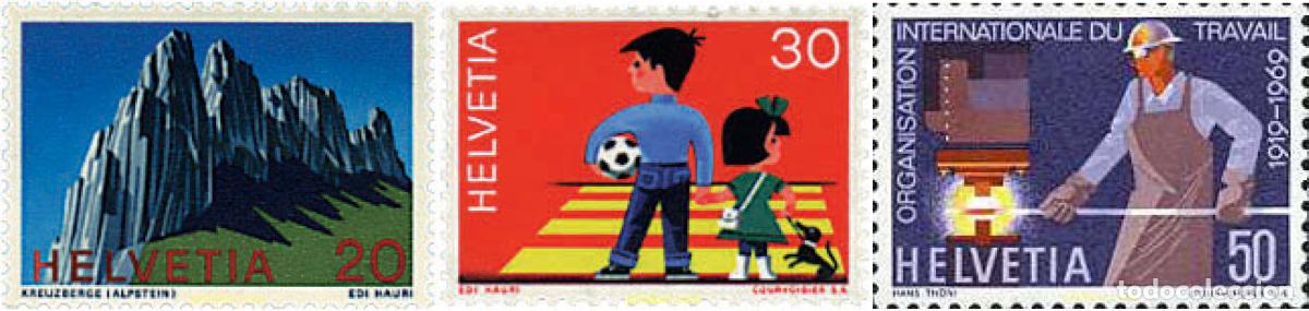 Sellos: 51166 MNH SUIZA 1969 MOTIVOS VARIOS