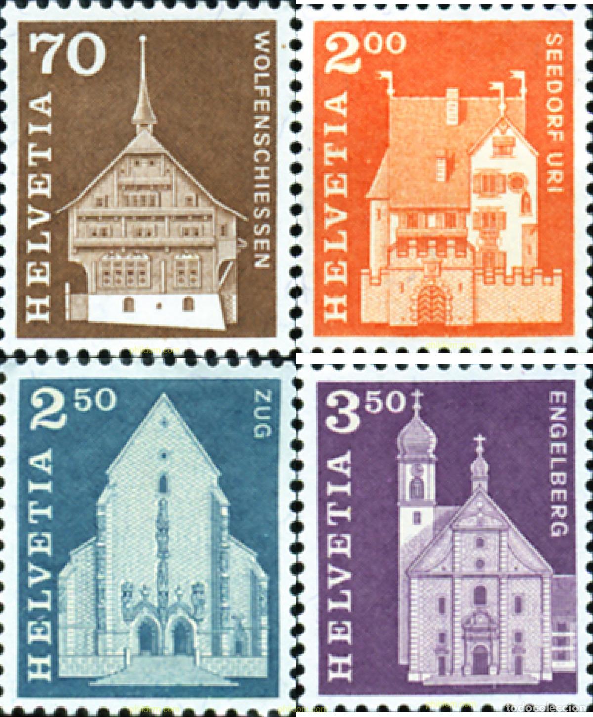 Sellos: 128201 MNH SUIZA 1967 MOTIVOS VARIOS