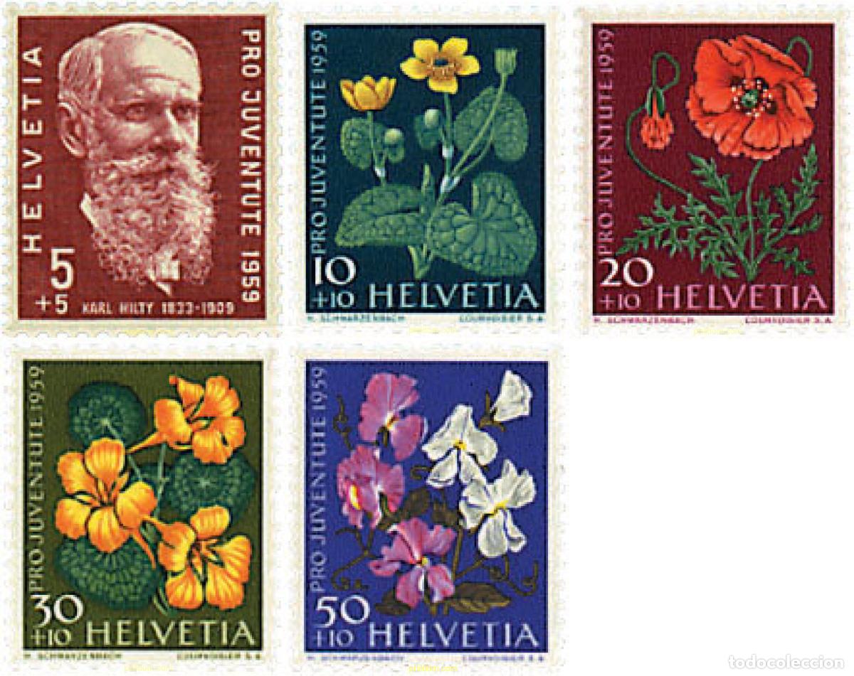 Sellos: 93725 MNH SUIZA 1959 PRO JUVENTUD